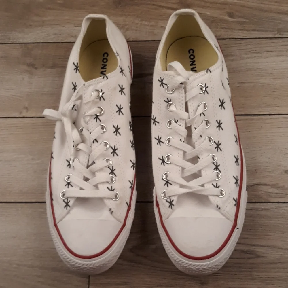 CONVERSE Asterisk Year One White Sz 12 Mens Low‎ Top Sneakers Shoes RARE - Picture 2 of 10
